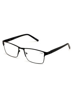V.W.E. Men Premium Rectangle Metal With Plastic Temple Extra Large Reader 152Mm Wide Frame Reading Glasses (Black 1.75)  - Image 2