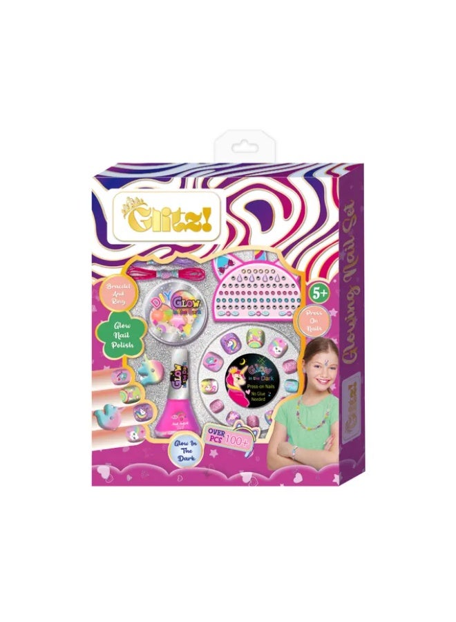 Glitz - D.I.Y Nail Playing - Glow In The Dark Set - Image 1