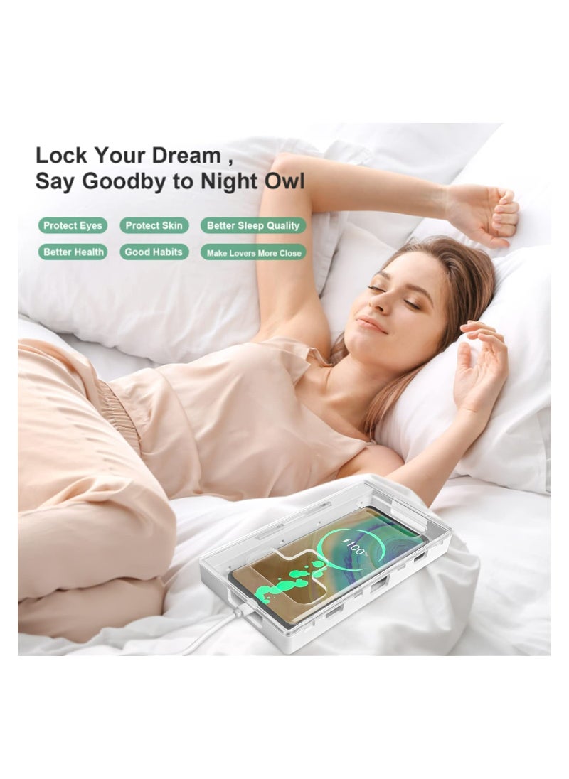Generic - Portable Phone Lock Box with Two Keys, Helps Kids and Students Focus, Reduces Phone Addiction and Gaming, Compatible with Android, Samsung, Google, and iPhone Models - Image 1