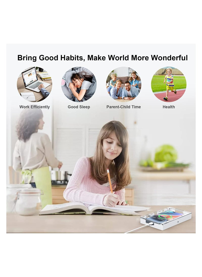 Generic - Portable Phone Lock Box with Two Keys, Helps Kids and Students Focus, Reduces Phone Addiction and Gaming, Compatible with Android, Samsung, Google, and iPhone Models - Image 1
