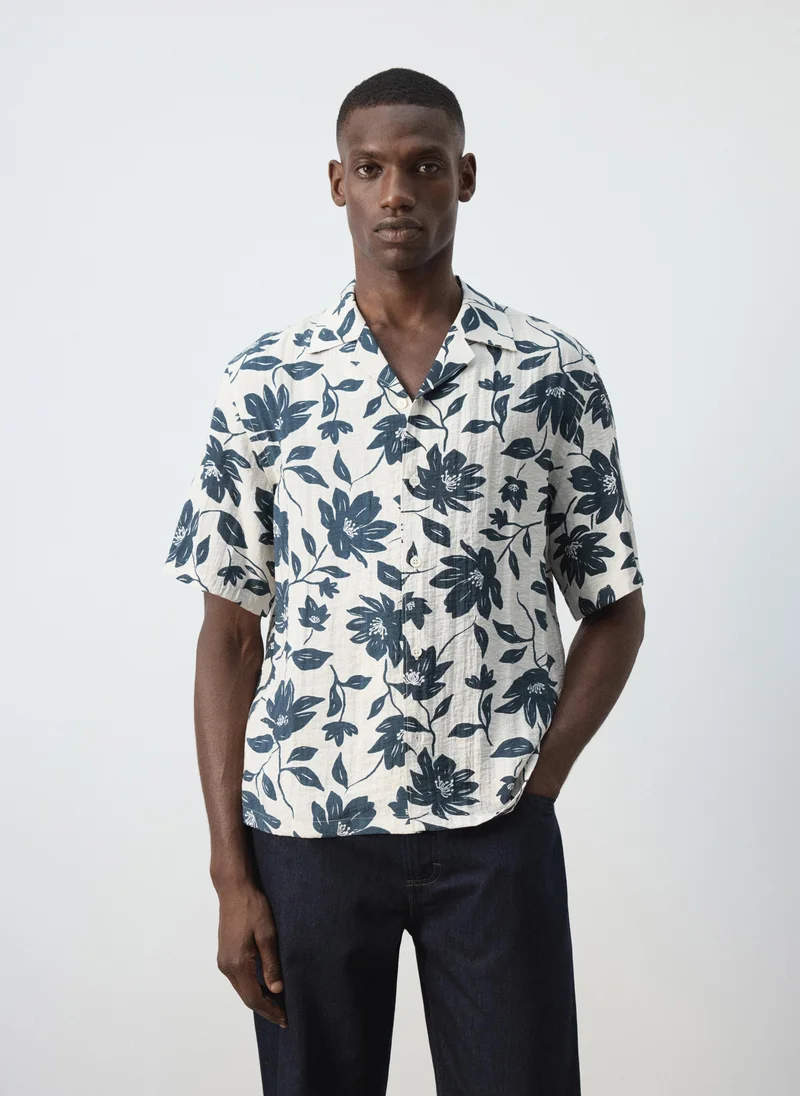 Flowy Floral Print Shirt