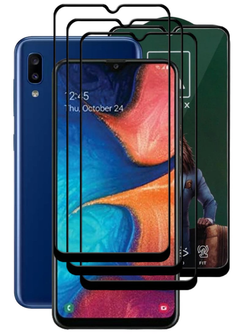 ACLIX 3 Pieces Antistatic ESD Dustproof Premium Quality High Definition Tempered Glass Screen Protector Designed For Samsung Galaxy A20 - Image 1