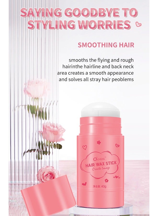 اوكيل عصا شمع الشعر ، عصا شمع الشعر الاحترافية ، ثبات قوي طويل الأمد لتصفيف الشعر بشكل مثالي ، عصا شمع الشعر الطبيعي للشعر المستعار للشعر المكسور المتطاير وعصا تشطيب الشعر المجعد 40 جرام - Image 2