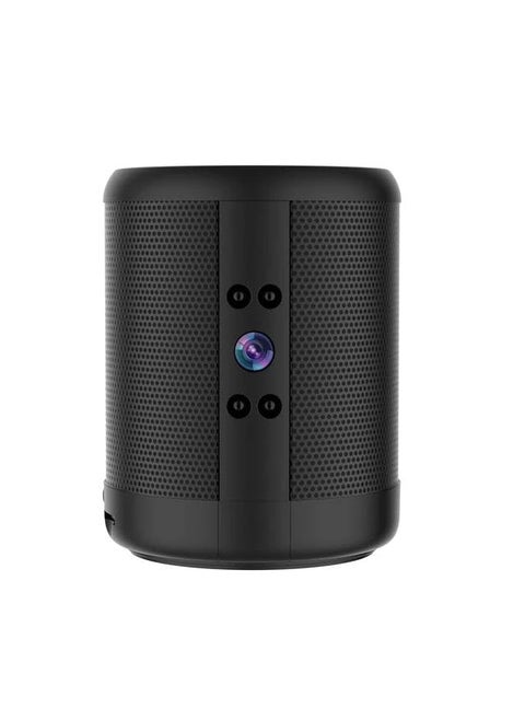 FREDI HD PLUS Speaker with WiFi Camera 2K HD Video Camera Bluetooth Speaker with Two Way Audio Motion Detection Auto Focus Recorder IWFCam APP Control