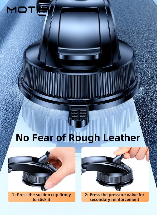 Motim 2 Pcs Car Phone Holder Mobile Holder for Car Air Vent Phone Holder Car  for Dashboard Air Vent Windshield Compatible with Apple Android Samsung etc Most Phone - Image 4