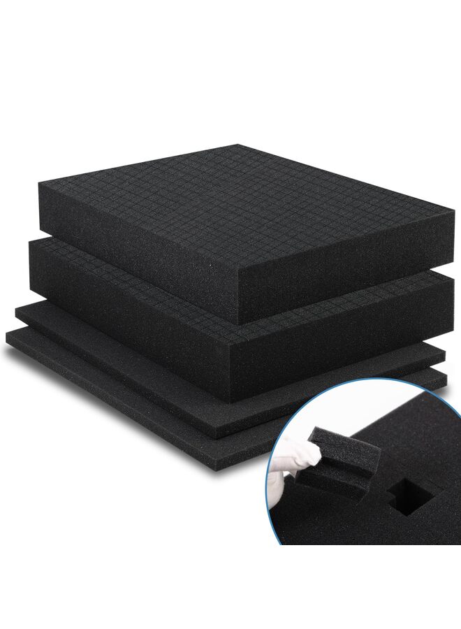 Pick and Pluck Foam Inserts, Pre-cubed Pick Apart Sheets for Crafts Toolbox Game Box Camera Cases Drawer Storage - Image 1