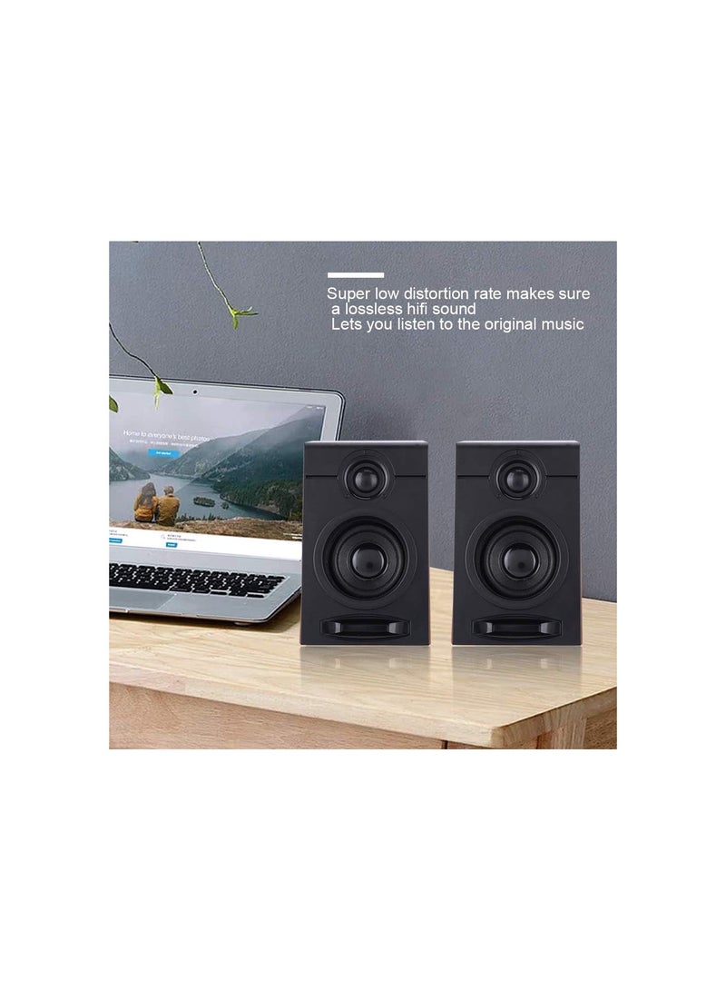 GGOOT Desktop Subwoofer Speakers with USB Computer Port, HiFi Universal Wired Speakers with Stereo Surround Sound for TV, PC, Phones and Tablets  - Image 2