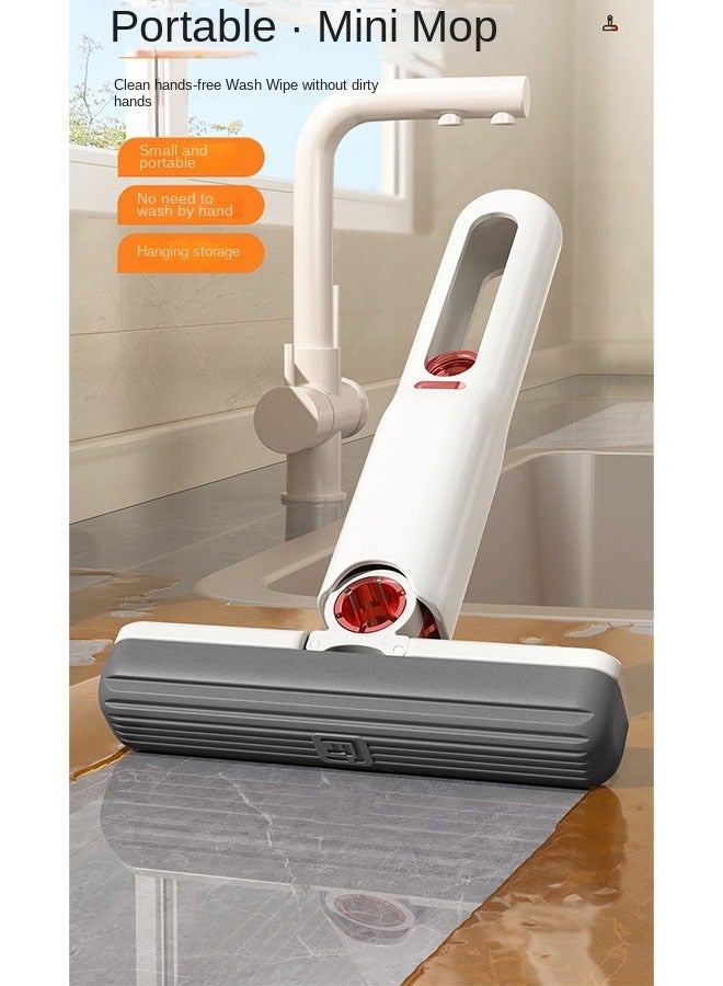 كيلا مكنسة صغيرة محمولة بفرشاة إسفنجية، أداة تنظيف تمتص الماء، تنظيف دون الحاجة للغسيل، مثالية للمطبخ والحمام - Image 2