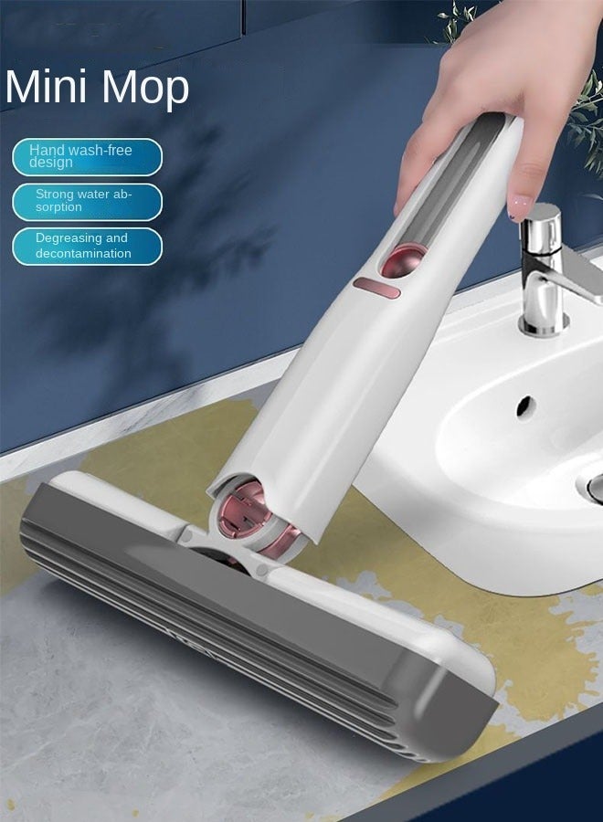 كيلا مكنسة صغيرة محمولة بفرشاة إسفنجية، أداة تنظيف تمتص الماء، تنظيف دون الحاجة للغسيل، مثالية للمطبخ والحمام - Image 3