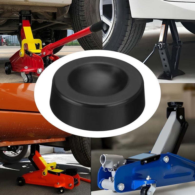 Black 52mm Car Jack Rubber Pad Block Lifting Mechanical Support Universal Riser - Image 2