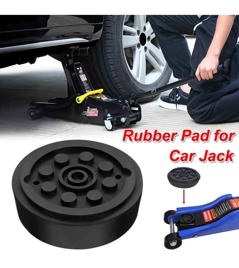 Black 52mm Car Jack Rubber Pad Block Lifting Mechanical Support Universal Riser - Image 5