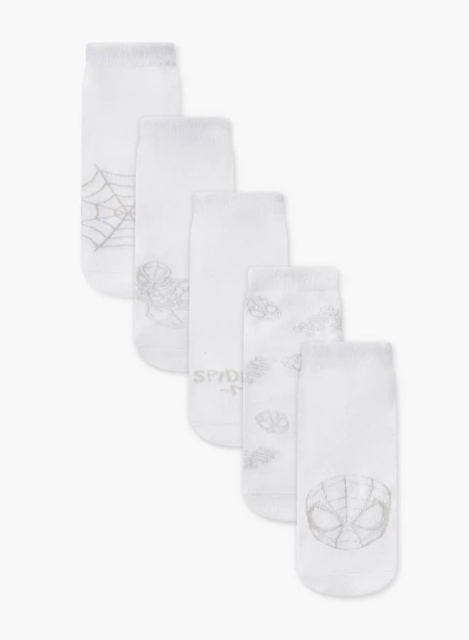 مارفل Pack Of 5 Boys School Socks Ankle Length