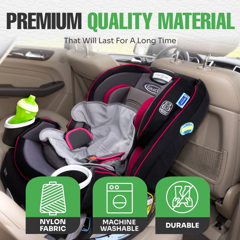 lebogner Child Car Seat Saver Waterproof Liner 100% Leak Free Pad for Baby Stroller, Piddle Pad for Potty Training Toddlers, Car Seat Liner with Anti Slip Vinyl Backing - Image 4