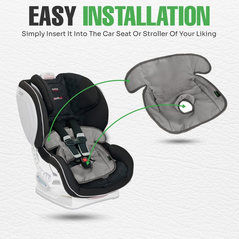 lebogner Child Car Seat Saver Waterproof Liner 100% Leak Free Pad for Baby Stroller, Piddle Pad for Potty Training Toddlers, Car Seat Liner with Anti Slip Vinyl Backing - Image 5