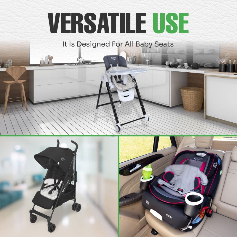 lebogner Child Car Seat Saver Waterproof Liner 100% Leak Free Pad for Baby Stroller, Piddle Pad for Potty Training Toddlers, Car Seat Liner with Anti Slip Vinyl Backing - Image 3