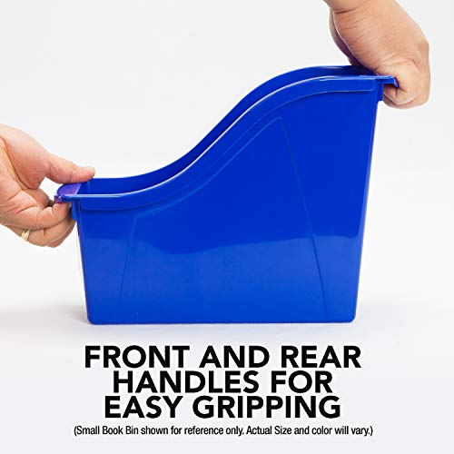 Storex صندوق كتب كبير من ستوركس، منظم بلاستيكي متداخل للاستخدام في المنزل والمكتب والفصل الدراسي، مجموعة STEM، 6-pack - Image 3