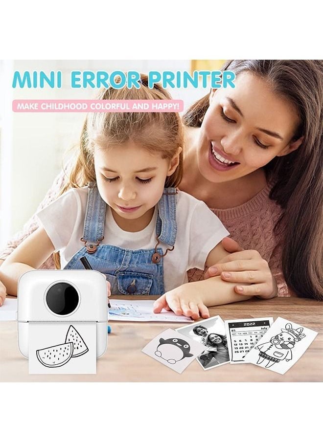 DMG TECH - Label Printer, Portable Thermal Printer, Mini Photo Printer, Rechargeable Labeler, Small Bluetooth Inkless Printer with 10 Rolls Thermal Paper for Android and iOS Smartphones - Image 1