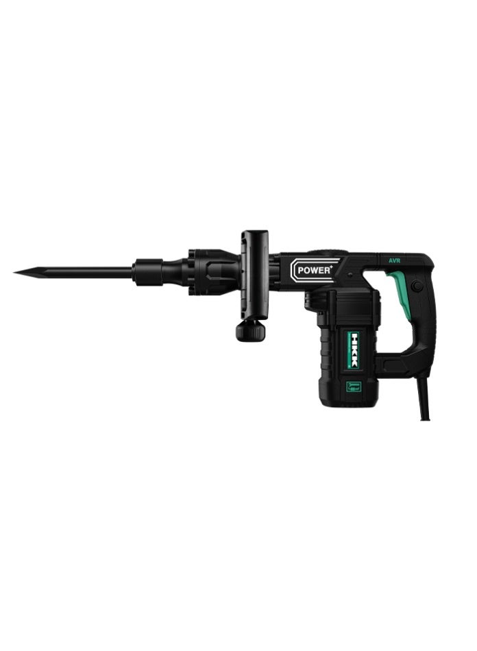 HKK 1200W Percussion Demolition Hammer, 28J High Impact Energy, 3750 Bpm Heavy-Duty Chipping Tool, Auxiliary Handle And Corded Power For Concrete Breaking And Masonry Work - Image 1
