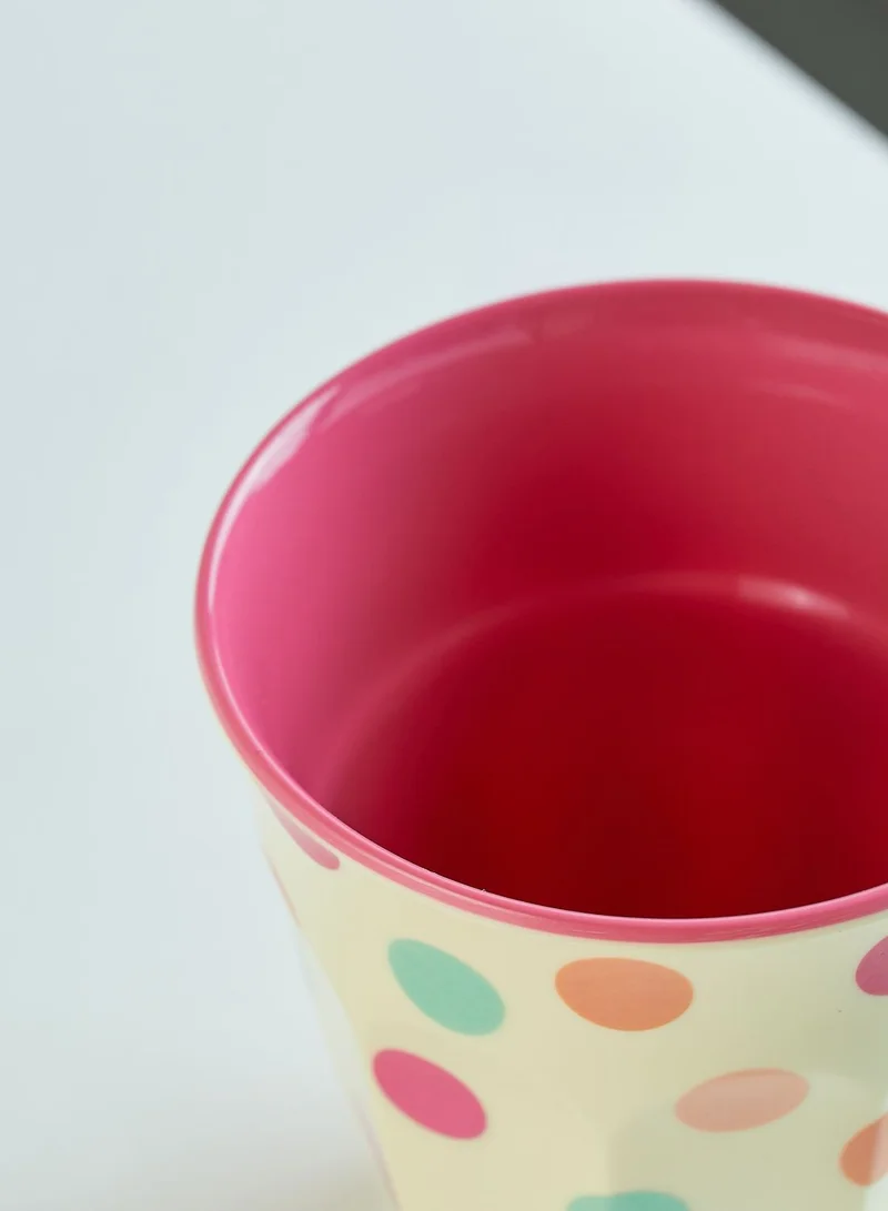 Rice Medium Melamine Cup With Dot