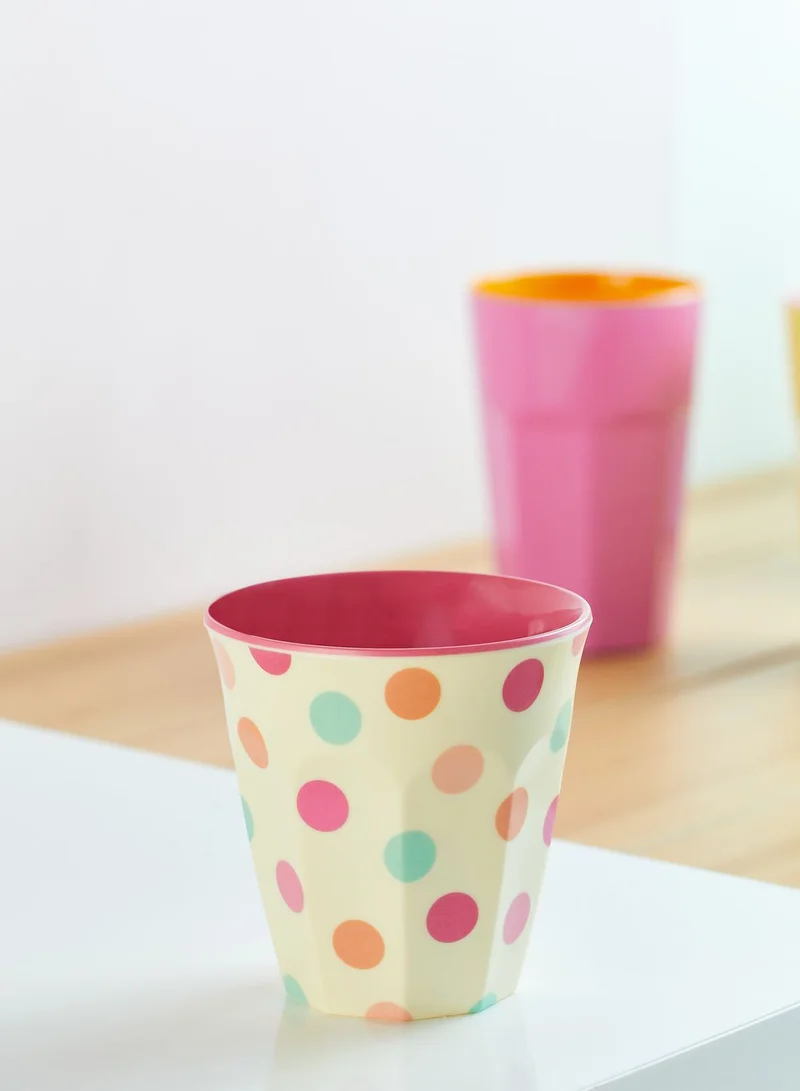 Rice Medium Melamine Cup With Dot