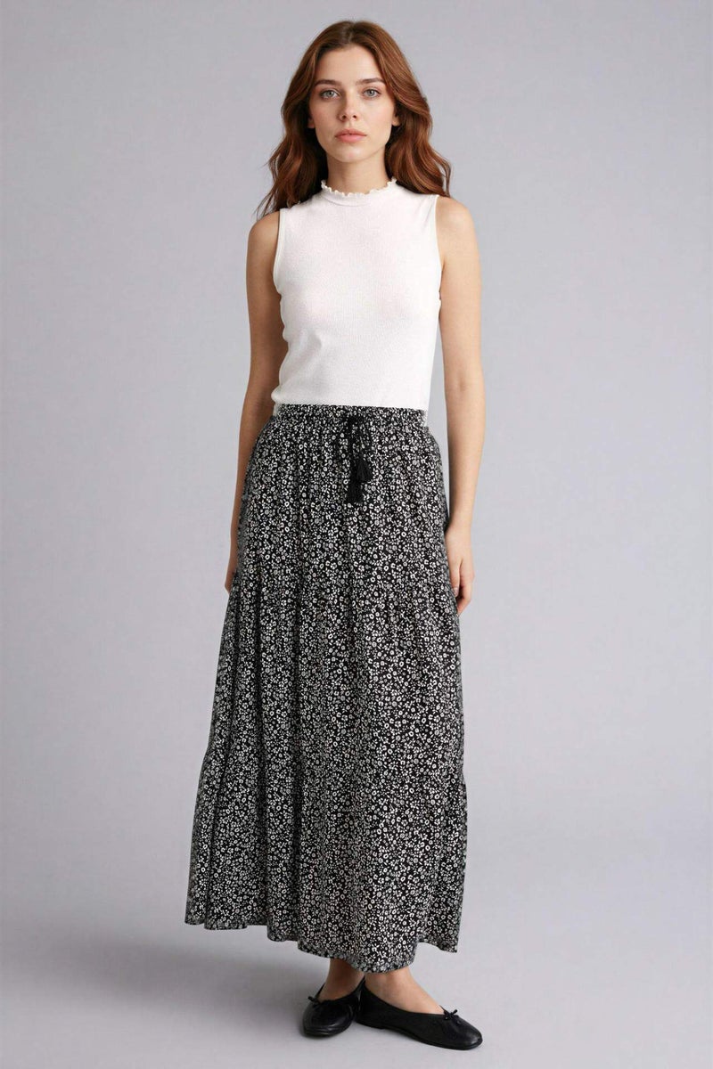 DeFacto Printed Maxi Skirt - Image 2