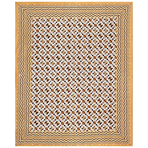 Braise Premium | King Size |100% Pure Cotton | Double Bedsheet with 2 Pillow Covers (Orange, Brown) - Image 3