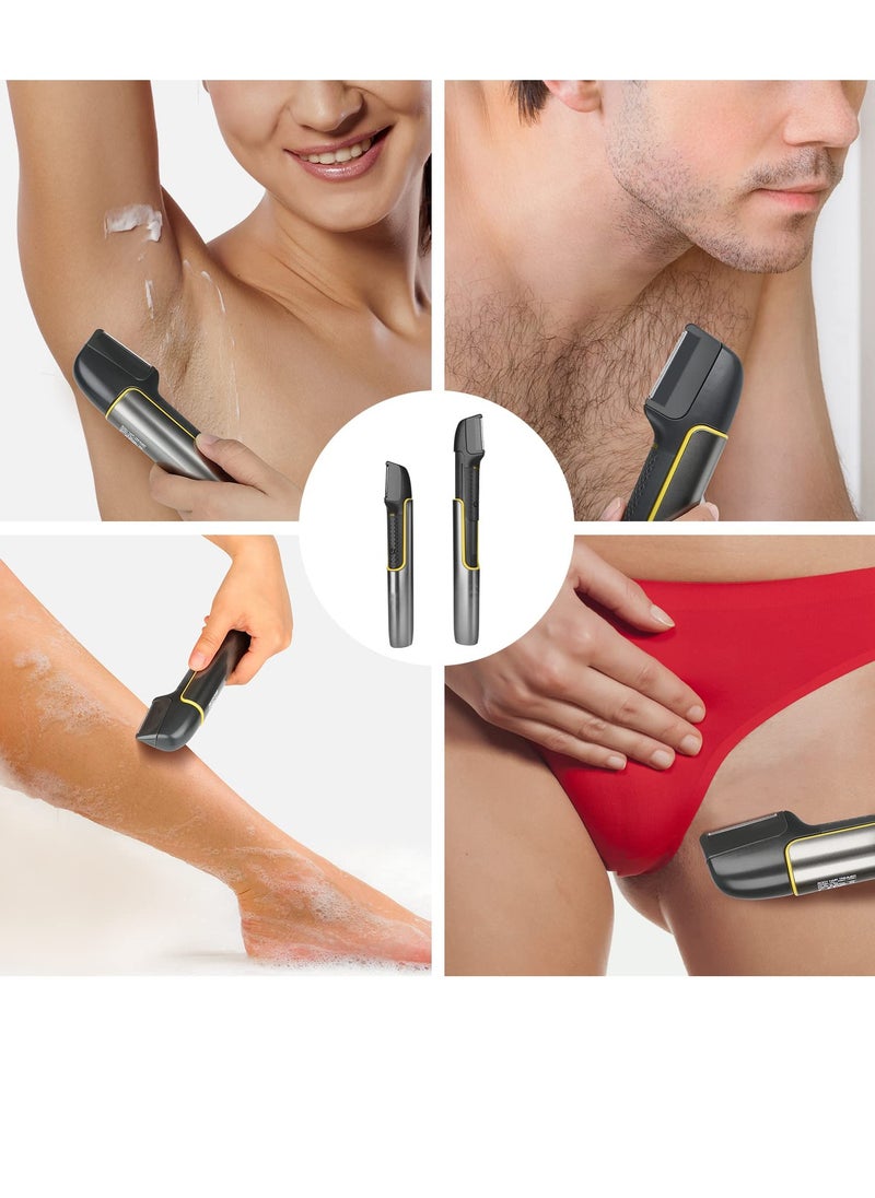 SYOSI Men's Body Hair Trimmer, Body Shavers for Mens Trimmer for Face and Body, Electric Trimmer Waterproof Beard Trimmer Cordless Body Groomer for Men Bikini Trimmer Women USB Rechargeable  - Image 4