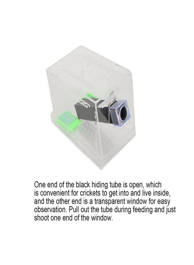 FASJ Cricket Keeper Tank Box, Cricket Care Kit Durable and Sturdy Equipped with Water/Food Feeding Tub for Office for Home(S) - Image 2