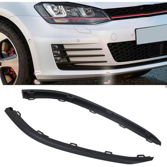 JESYMBX For Volkswagen For VW For Golf MK7 GTI 2015-2017 Front Bumper Lip Lower Spoiler Air Deflector Curtain Decoration Valve Flap Trim 5GG8059039B9 - Image 1