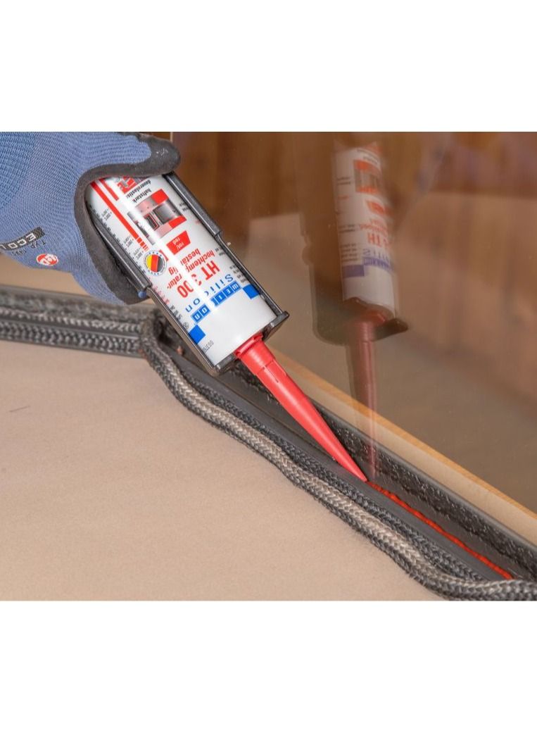 وايكون WEICON Silicone HT 300 310 مل لاصق ومانع تسرب مقاوم للحرارة العالية أحمر - Image 2