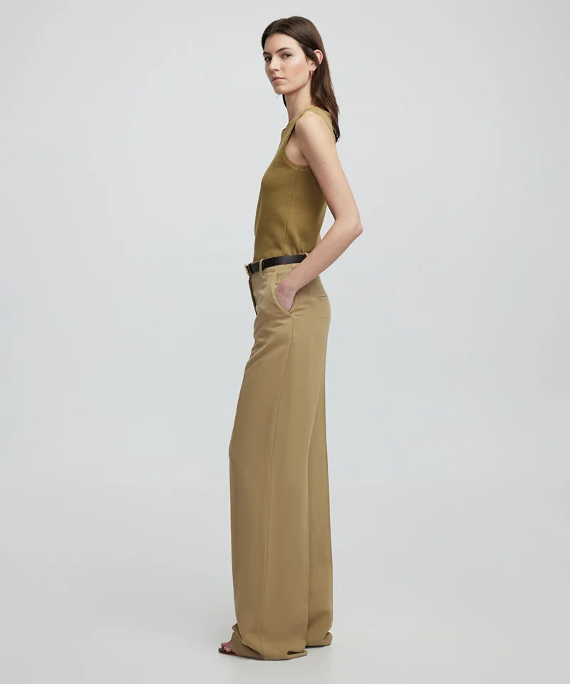 ابيكول Wide-Leg Trousers With Belt