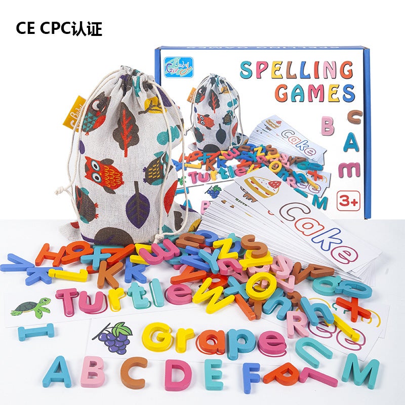 Cpc English Letter Spelling Word Game Children'S Early Education Puzzle English Card Matching Toys - Image 2