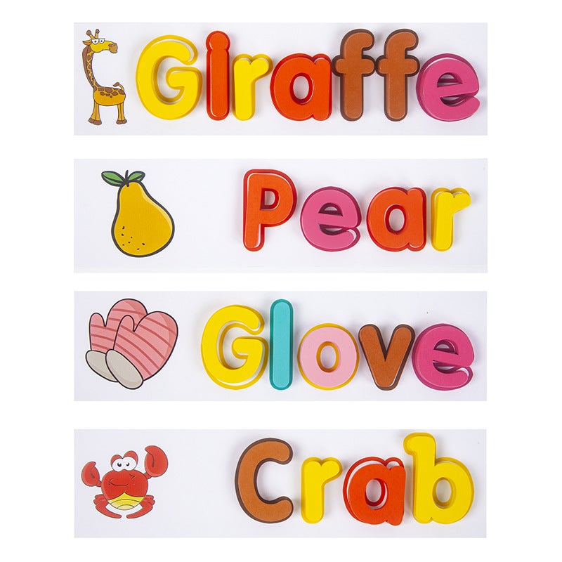 Cpc English Letter Spelling Word Game Children'S Early Education Puzzle English Card Matching Toys - Image 4