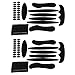 MTGHYARE Bike Helmet Padding Pads Kit Universal Bicycle Helmet Replacement Foam Pads Padding Set Cushions for Bike Cycling Motorcycle Helmet Set of 2 Black - Image 2
