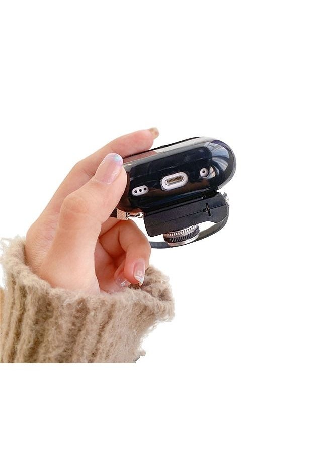 Generic - Protective Case and Cover for Air-Pods, Camera Design Protective Case with Anti-Loss Rope, Bluetooth Headset Protective Cover for Air-Pods Pro 2 (2022 5th Generation) - Image 1