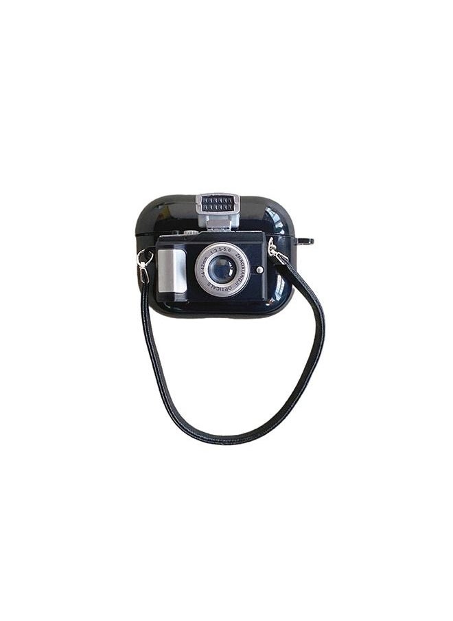 Generic - Protective Case and Cover for Air-Pods, Camera Design Protective Case with Anti-Loss Rope, Bluetooth Headset Protective Cover for Air-Pods Pro 2 (2022 5th Generation) - Image 1