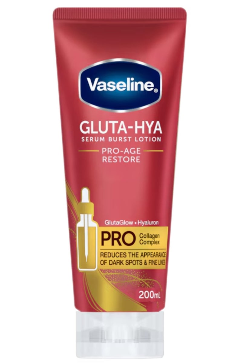Vaseline Gluta And Hya Serum Burst Lotion PRO-AGE Restore 200 ml