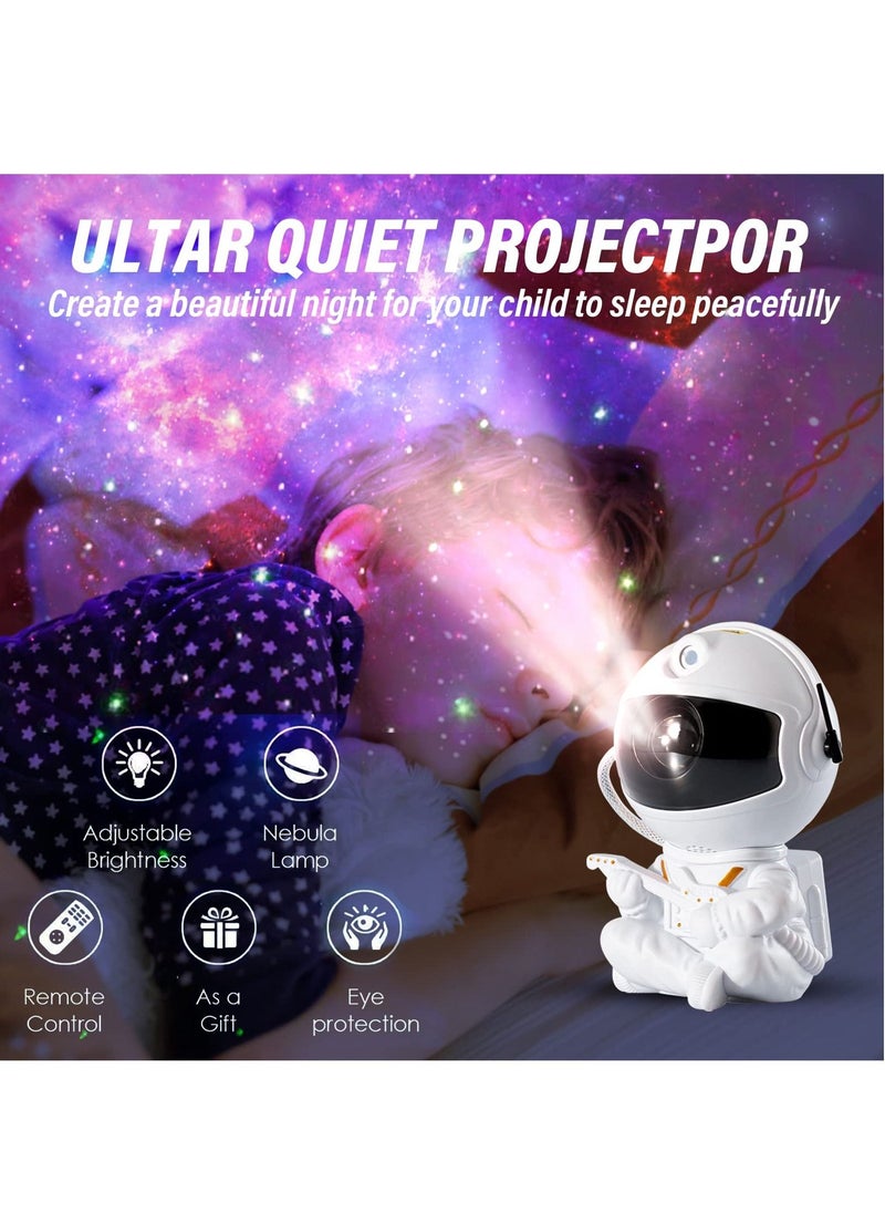 Joshberg - Astronaut Star Projector Galaxy Night Light Kids Space lights LED Lamp with Remote Timer and 360° Adjustable Design for Room Decor - Image 1