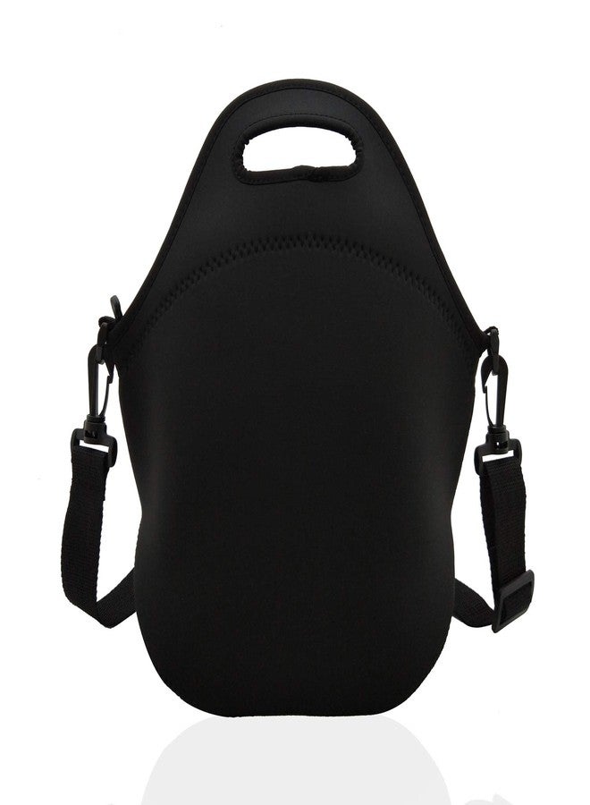 TAIDY Neoprene Lunch Bags Boxes for Women Men kids, Insulated Lunch Cooler Tote Bag Box for School Office Work Picnic Travel Black - Image 1