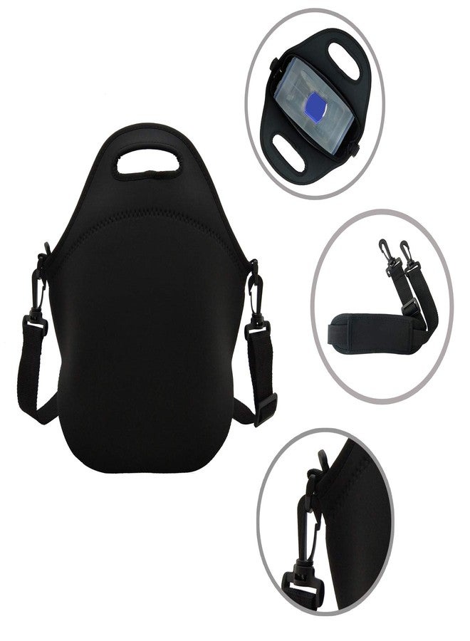 TAIDY Neoprene Lunch Bags Boxes for Women Men kids, Insulated Lunch Cooler Tote Bag Box for School Office Work Picnic Travel Black - Image 4