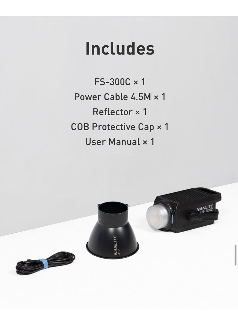 Nanlite FS-300C RGBW LED Studio Light – 300W Full Color, High Output, Bowens Mount - Image 5