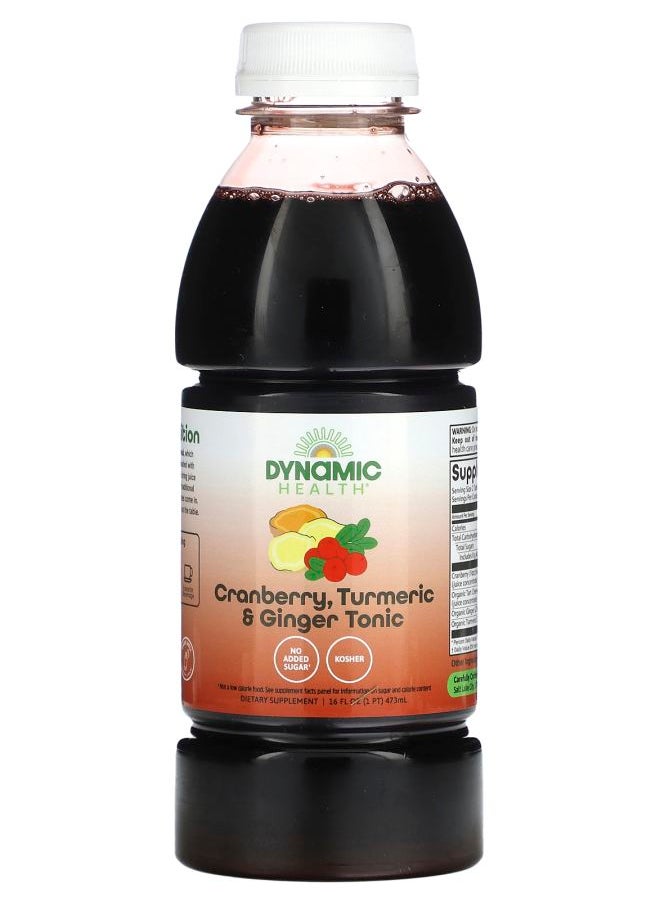Dynamic Health Cranberry Turmeric & Ginger Tonic 16 fl oz (473 ml) 