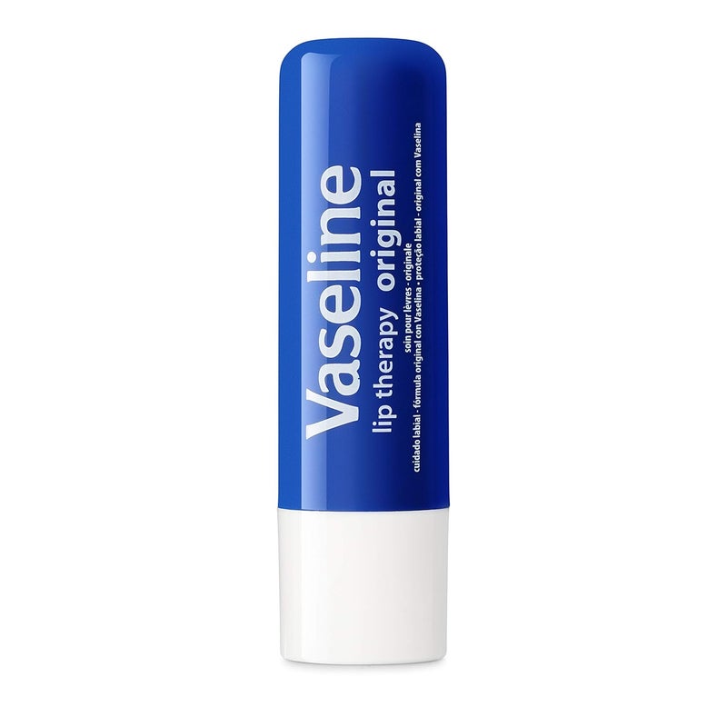 Vaseline Lip Therapy Care Original FastActing Nourishment Ideal for Chapped Dry Cracked or Damaged Lips Lip Balm 016 Ounce Pack of 4 - Image 2