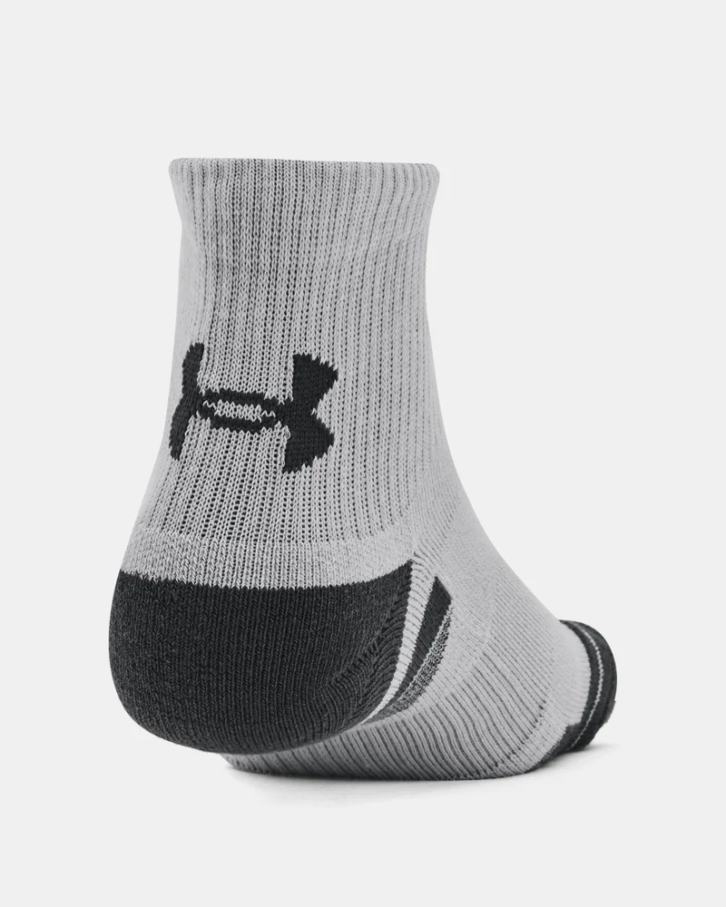 UNDER ARMOUR Grey Performance Tech Quarter Socks (3 Pairs)  | Best Price UAE