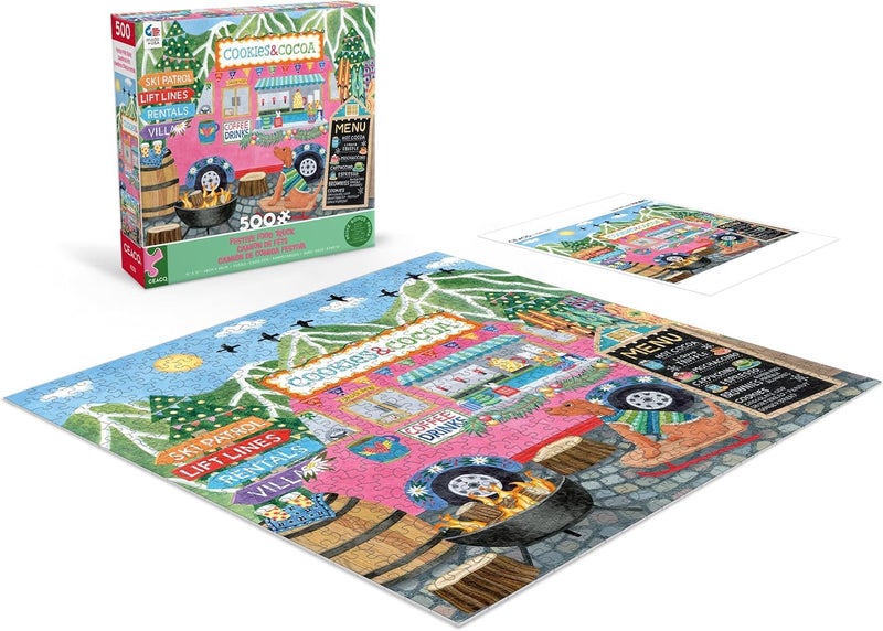 Ceaco - Food Trucks - Festive Food Truck II - 500 Piece Jigsaw Puzzle - Image 4
