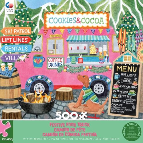 Ceaco - Food Trucks - Festive Food Truck II - 500 Piece Jigsaw Puzzle - Image 3