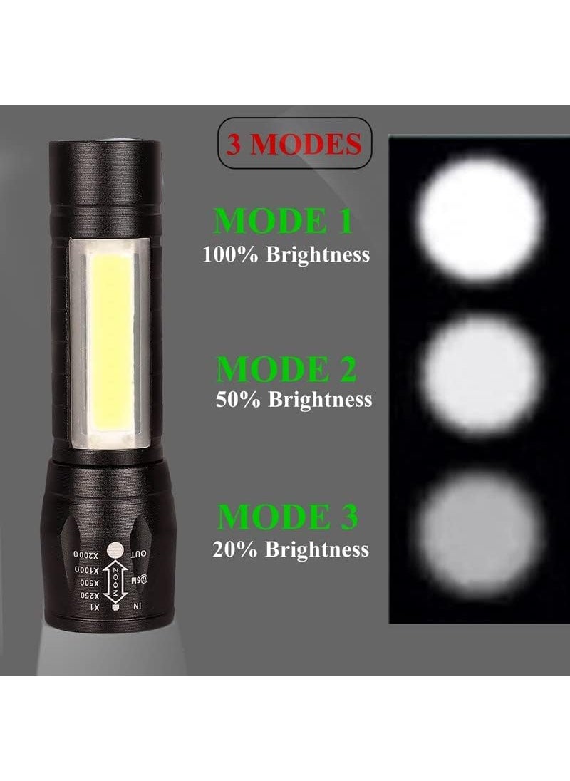 Generic GREENITYA Care Rechargeable LED Torch with Side Light 3 Modes USB Charging Aluminium Alloy Body  - Image 3