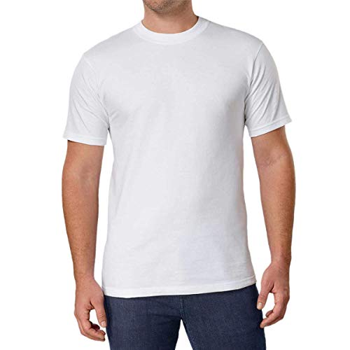 Kirkland Men's Crew Neck White T-Shirts (Pack of 6) (X-Large) - Image 2