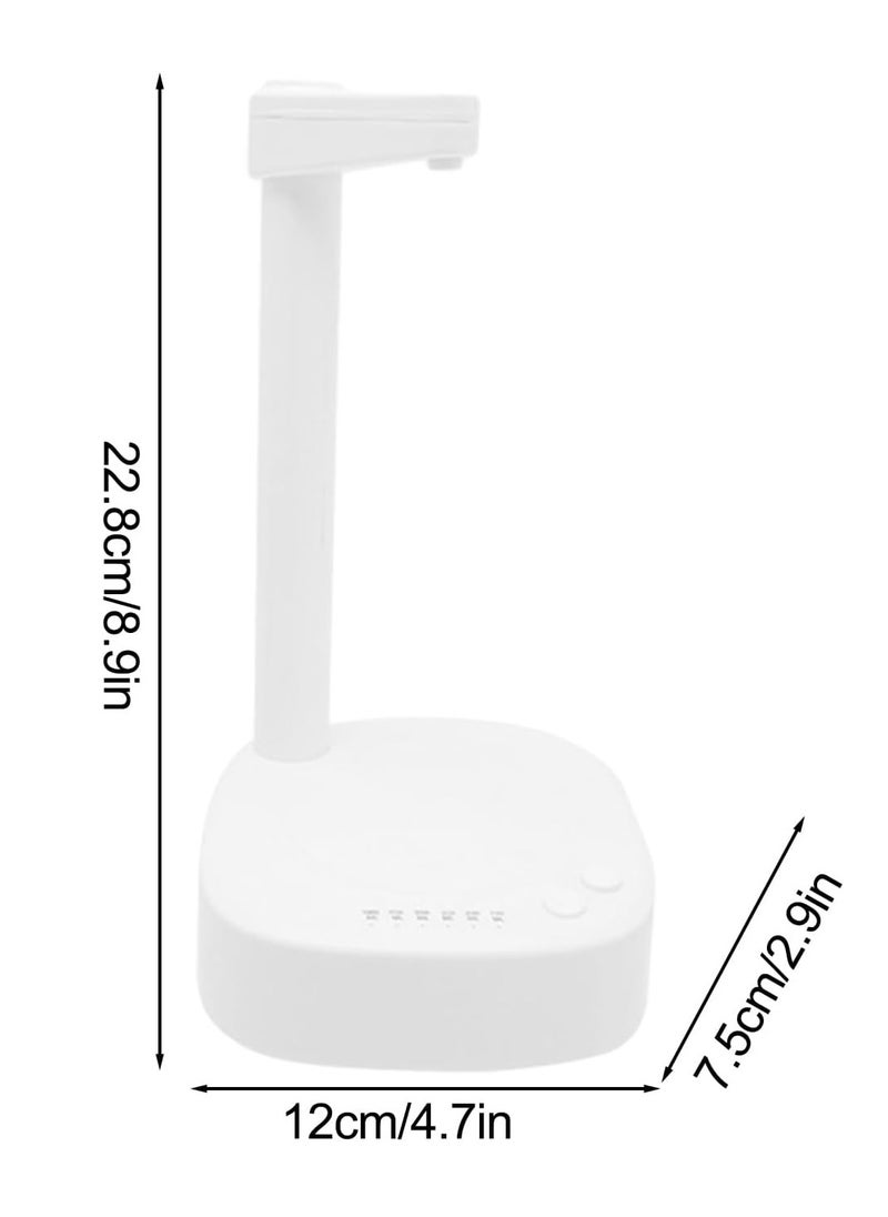 MileMelo - Electric Drinking Water Pump, Desktop Water Dispenser and Universal Bottle, USB Rechargeable Automatic Water Dispenser for Home, Office, Outdoor Car (White) - Image 1