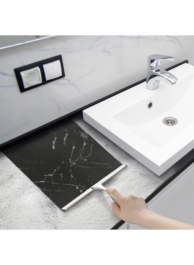 Chabeia All-Purpose 10 Inch Stainless Steel Shower Squeegee with 1 Adhesive Hooks,  Glass Wiper With Scraper And Sprayer, Window Cleaner, Multifunctional Handheld Shower Window Glass Scraper For Spraying, Washing And Scraping, Squeegee For Window, Tile, Car Windshield, Mirror, Bathroom, Cleaning Supplies, Cleaning Tool - Image 5